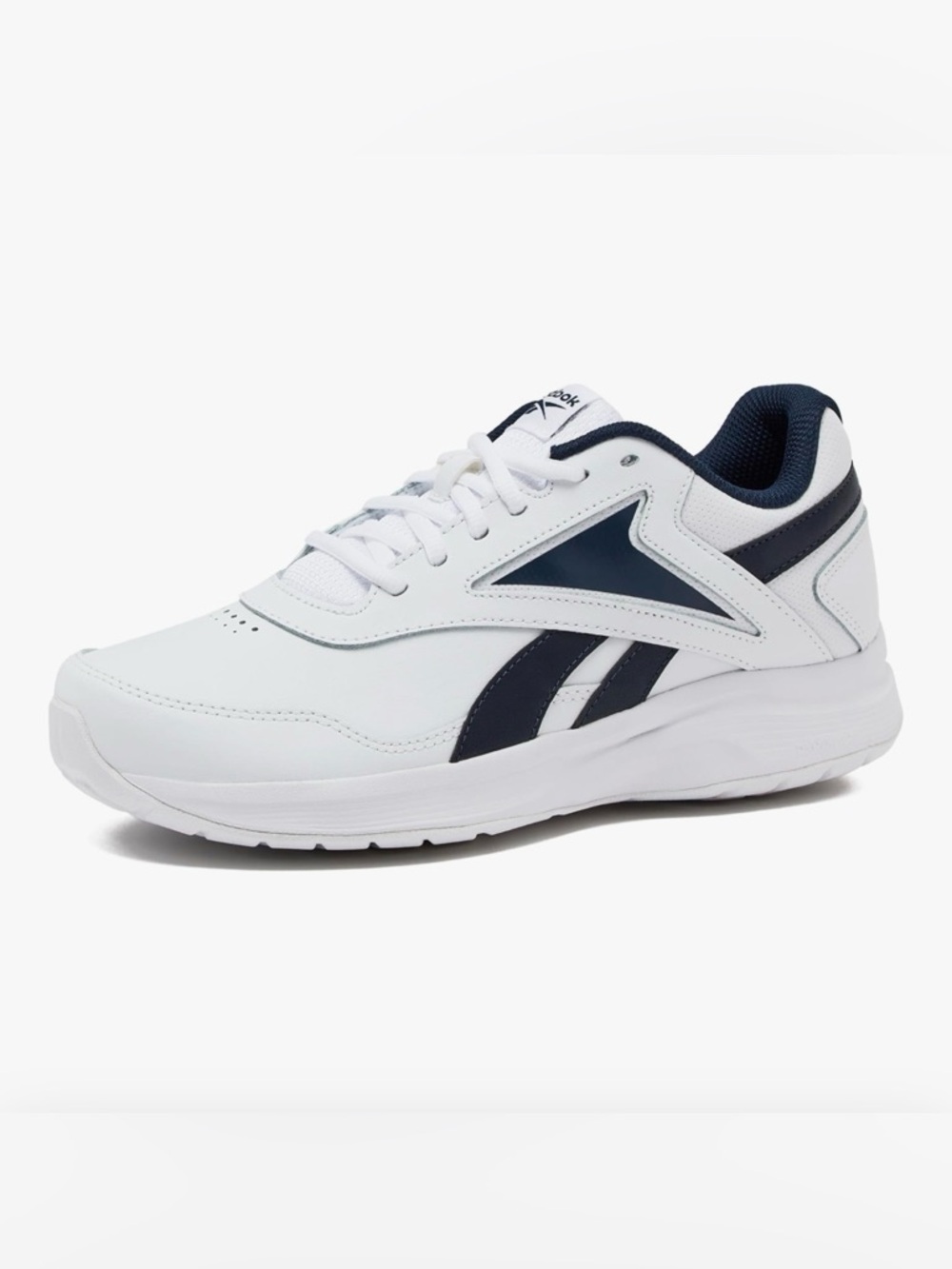 NWT Reebok Walk Ultra 7 DMX Max White and Navy Sneakers Men’s size 12